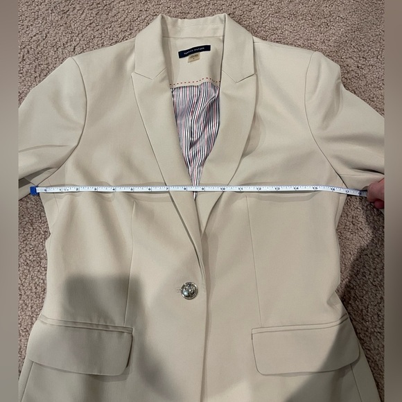 TOMMY HILFIGER Nude single button blazer jacket - Picture 6 of 13